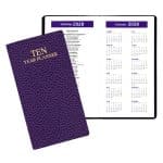 Custom 10 Year Reference Calendar w/ Cobblestone Cover - 1