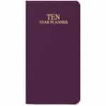 Custom 10 Year Reference Planner w/ Leatherette Cover - 8