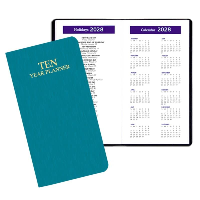 Custom 10 Year Reference Planner w/ Shimmer Cover - 1