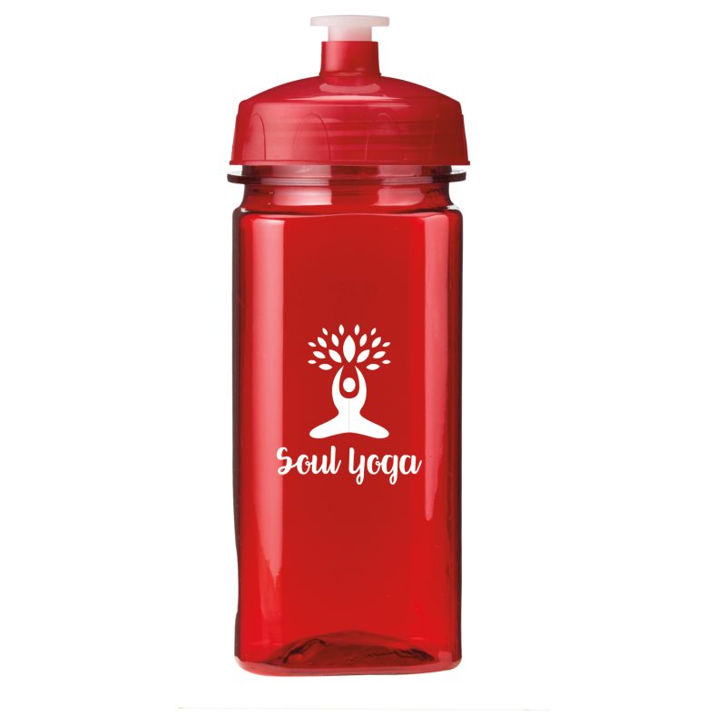 Custom 16 Oz. PolySure™ Squared Up Sports Water Bottle - 2