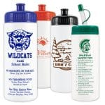 Custom 16 Oz. White Sports Bottle