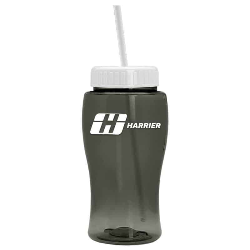 Custom 18 Oz. Pure-Poly Junior Sports Bottle w/Straw Lid - 3