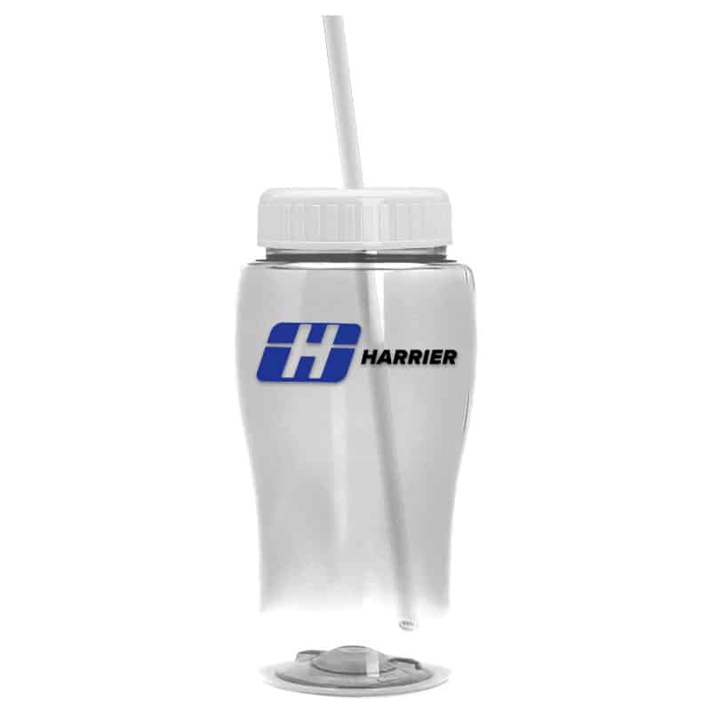 Custom 18 Oz. Pure-Poly Junior Sports Bottle w/Straw Lid - 6