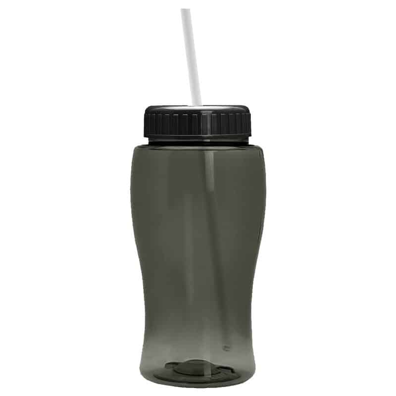 Custom 18 Oz. Pure-Poly Junior Sports Bottle w/Straw Lid - 9