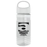 Custom 20 Oz. Transparent Sports Bottle w/Oval Crest Lid - 2