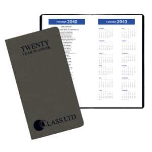 Custom 20 Year Reference Calendar w/ Canyon Cover