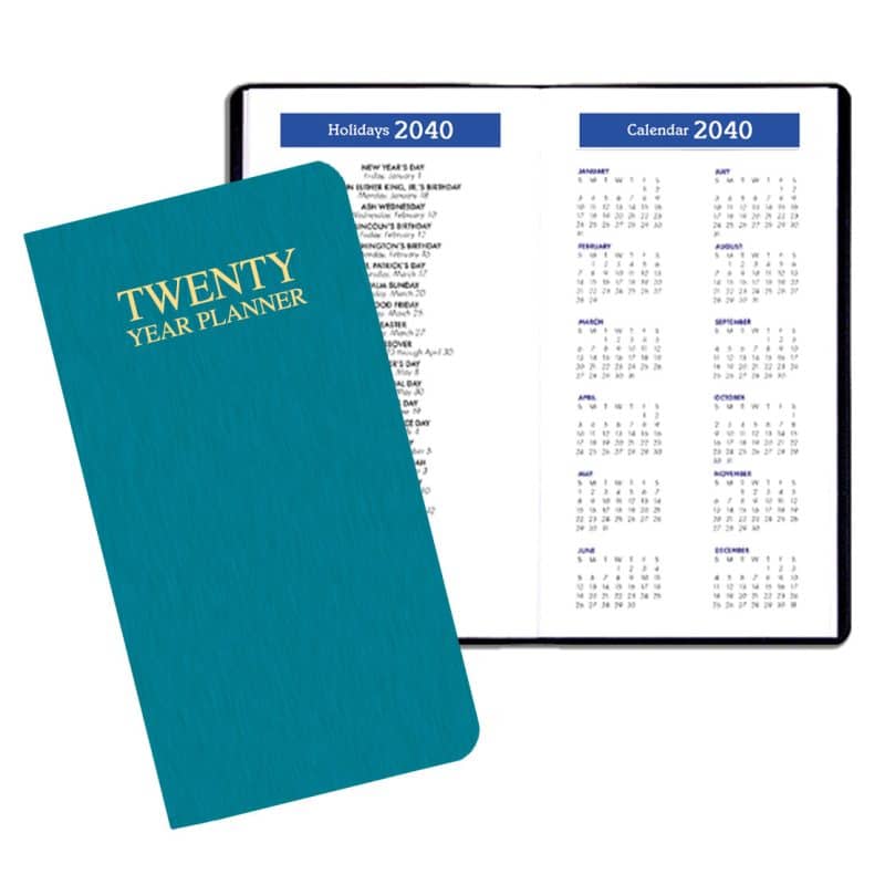 Custom 20 Year Reference Planner w/ Shimmer Cover - 1