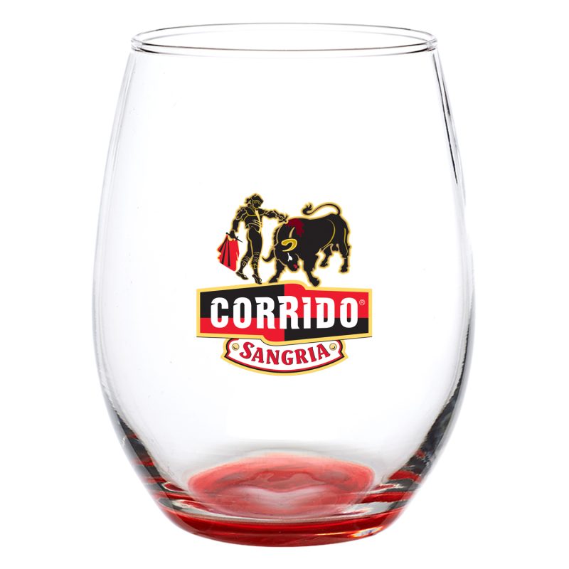 Custom 21 oz. ARC Stemless Wine Glasses - 9
