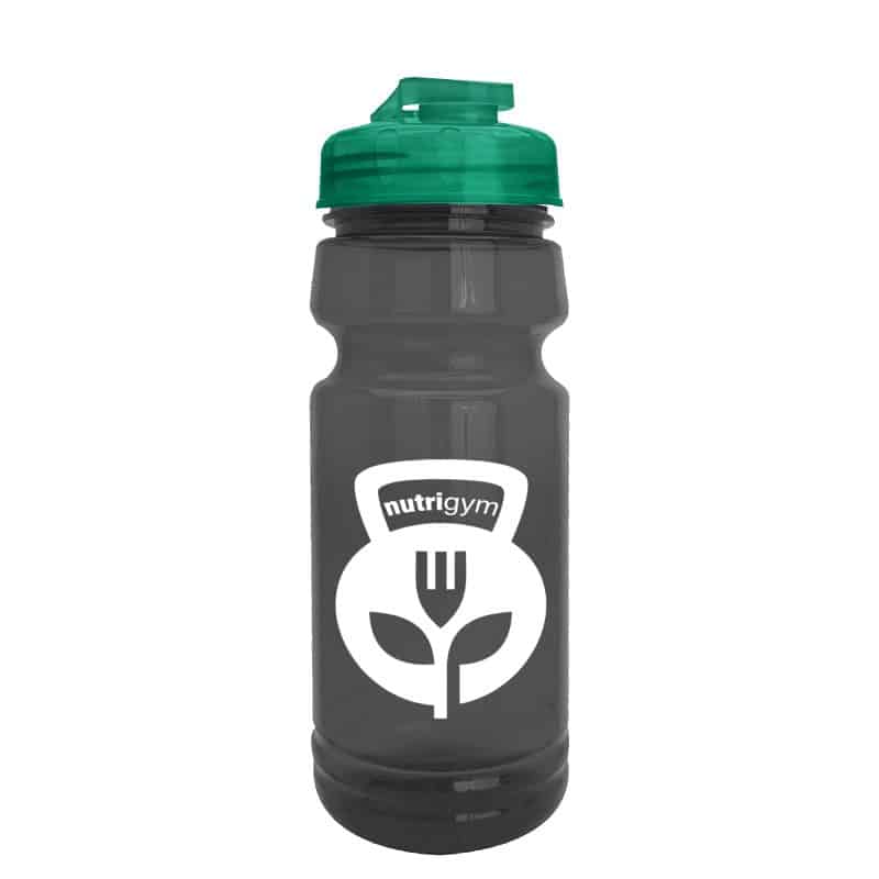 Custom 24 oz. UpCycle Sports bottle with USA Flip lid - 3