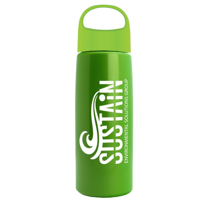 Custom 26 Oz. Metalike Flair Bottle w/Oval Crest Lid - 2