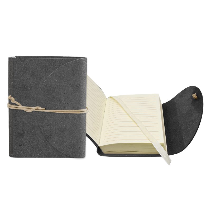 Custom 3" x 4" Leather Perfect Flap Book Bound Journal - 6