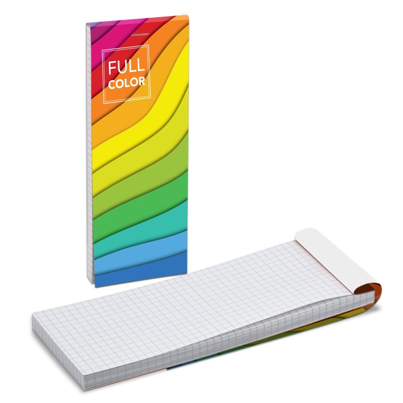 3-x-8-Full-Color-Sierra-Jotter-Notepad-FSC-Certified-SRAFC38 Custom 3" x 8" Full Color Sierra Jotter Notepad - FSC Certified