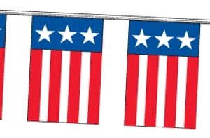 Custom 30' Yankee Doodle Pennant (9" x 12")