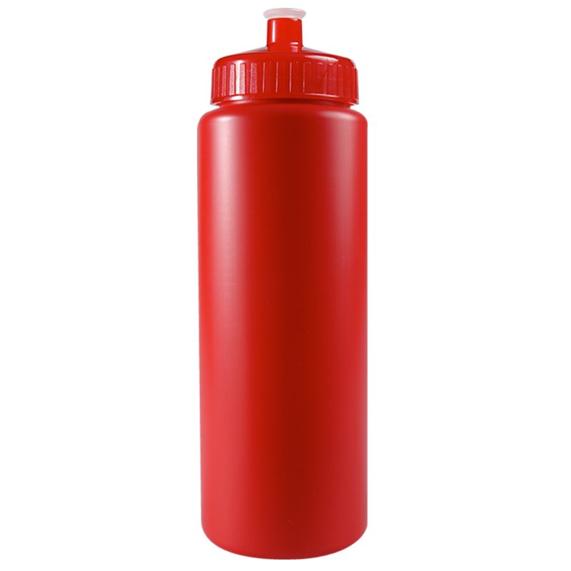 Custom 32 Oz. Sports Quart Bottle w/Push Pull Cap (White Or Frost) - 1
