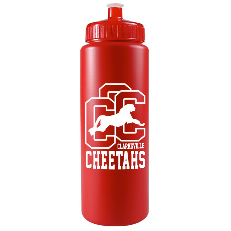 Custom 32 Oz. Sports Quart Bottle w/Push Pull Cap (White Or Frost)