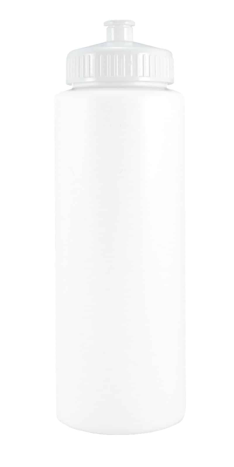 Custom 32 Oz. White Sports Bottle - 9