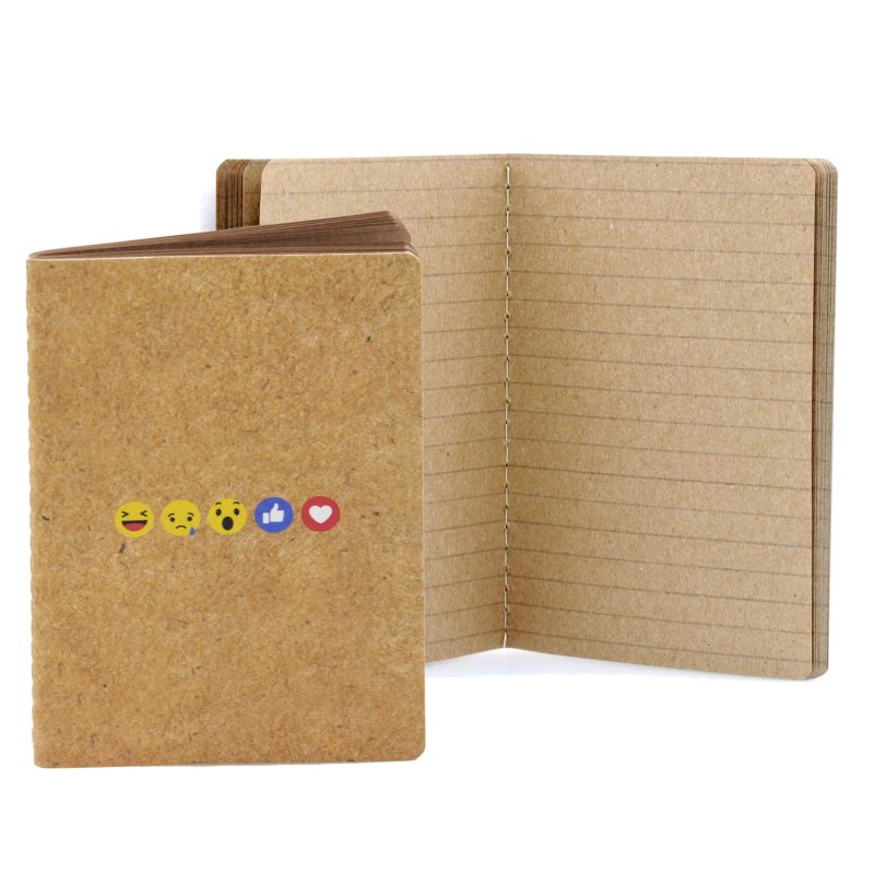 Custom 3.5" x 5" All Kraft Commuter Stitched Journal - 1