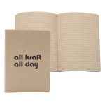 Custom 3.5" x 5" All Kraft Commuter Stitched Journal