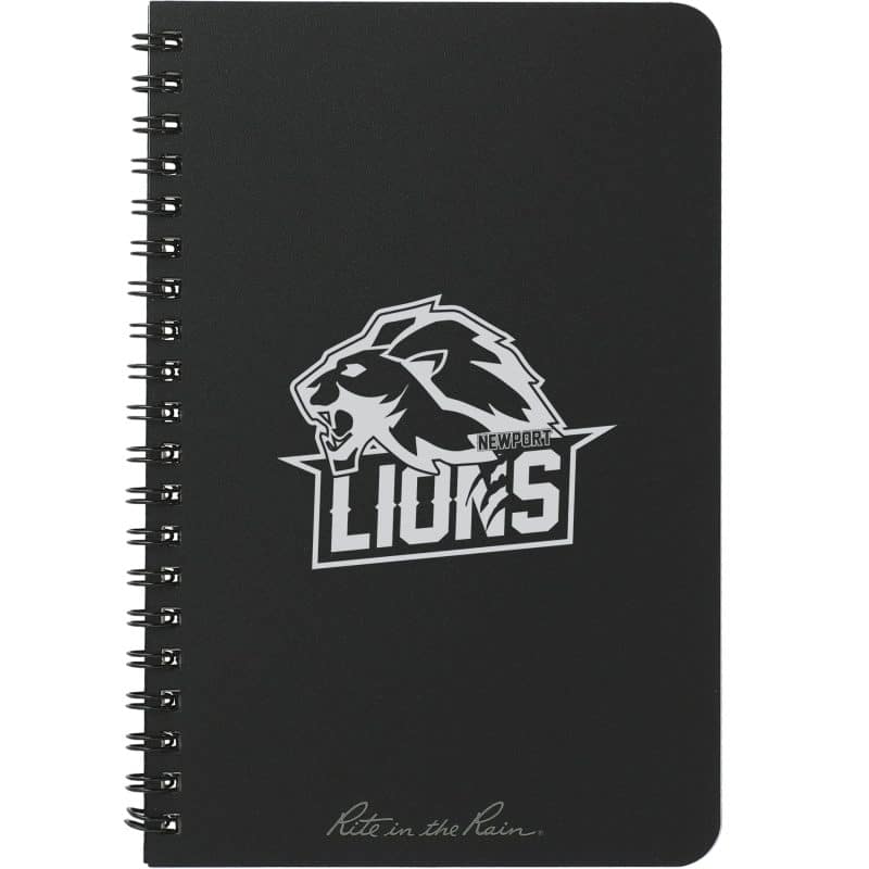 Custom 4.6'' x 7'' Rite in the Rain Side Spiral Notebook - 5