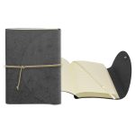 Custom 4.75" x 6.75" Leather Perfect Flap Book Bound Journal - 6