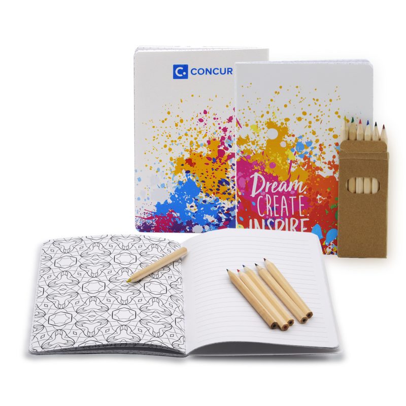 Custom 5" x 7" Coloring Commuter Stitched Journal - 1