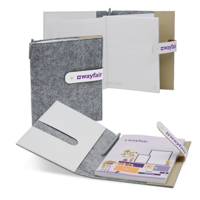 Custom 5" x 7" Feltro Collection Refillable Journal Set - 2