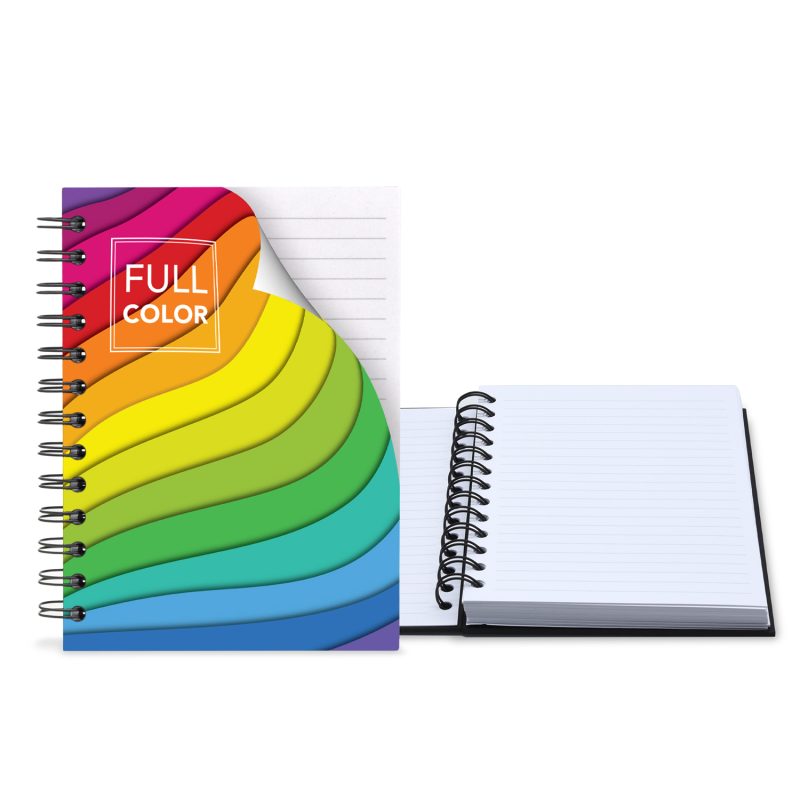 Custom 5" x 7" Full Color Value Spiral Journal - 1