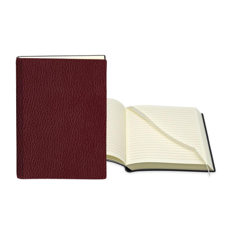 Custom 5" x 7" Leather Bookbound Journal - 4