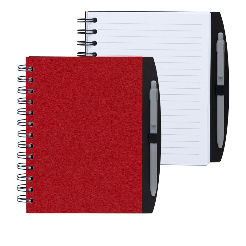 Custom 5" x 7" Spiral Journal with Pen - 3