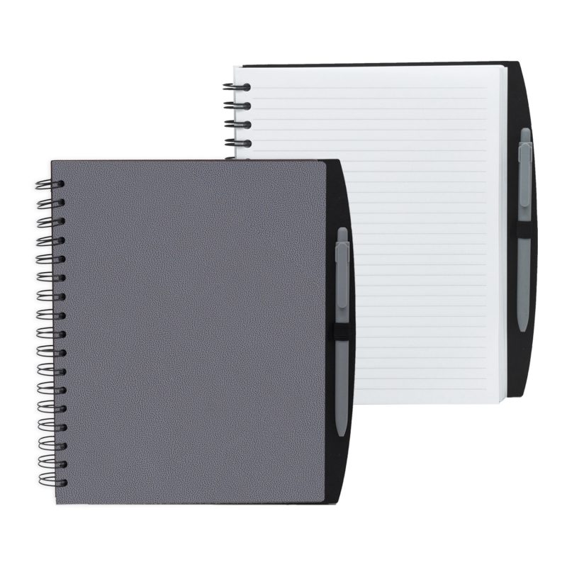 Custom 5" x 7" Spiral Journal with Pen - 4