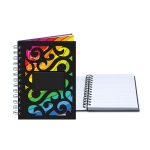 Custom 5" x 7" Venetian Curves Spiral Leather Journal - 4