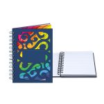 Custom 5" x 7" Venetian Curves Spiral Leather Journal - 8