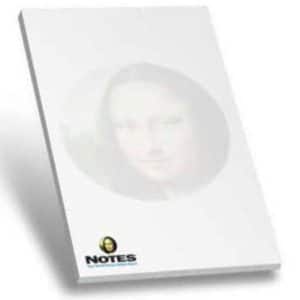 Custom 50-Sheet Non-Adhesive Scratch Pad (3 1/2"x8 3 1/2")