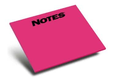 Custom 50-Sheet Stick-Withit® Adhesive Notepad w/ Bright Paper (4"x6")
