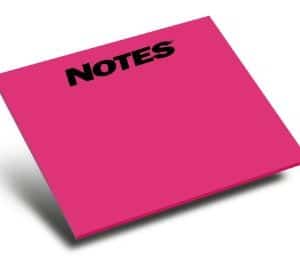 Custom 50-Sheet Stik-Withit® Adhesive Notepad w/ Bright Paper (5"x8")