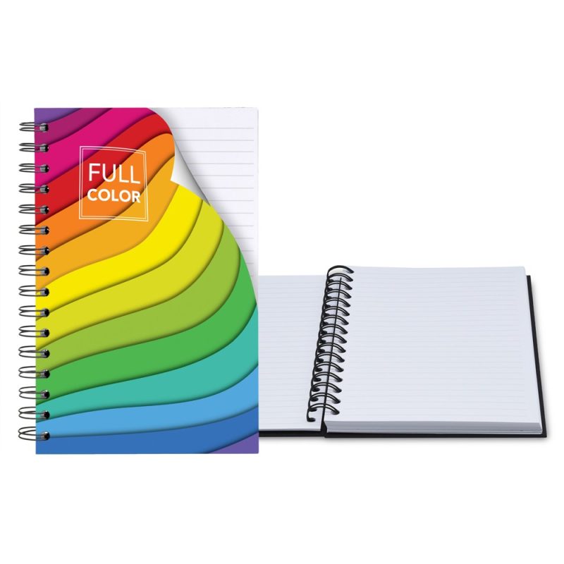 Custom 5.25" x 8.25" Full Color Value Spiral Journal - 1