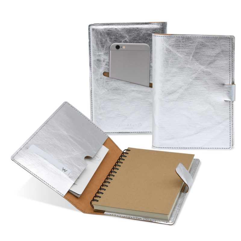 Custom 5.25" x 8.25" Paperzen Refillable Spiral Journal - 4