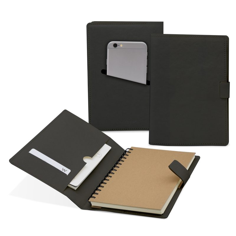 Custom 5.25" x 8.25" Paperzen Refillable Spiral Journal - 6