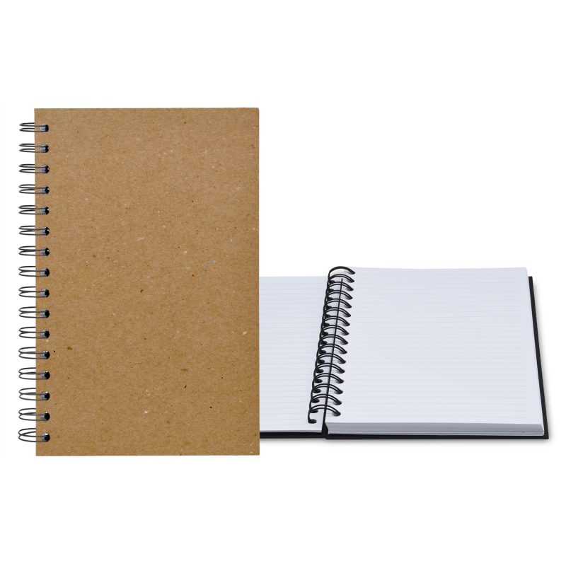 Custom 5.25" x 8.25" Recycled Spiral Journal - 2