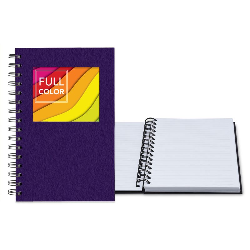 Custom 5.25" x 8.25" Senzabrite Window Spiral Journal - 7
