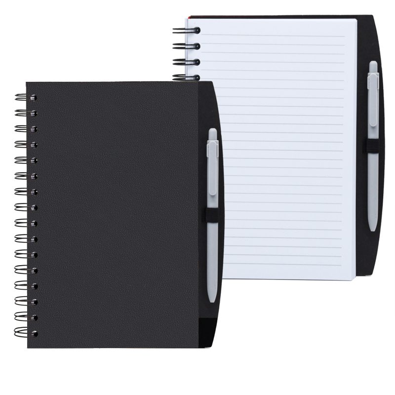 Custom 5.25" x 8.25" Spiral Journal with Pen - 1