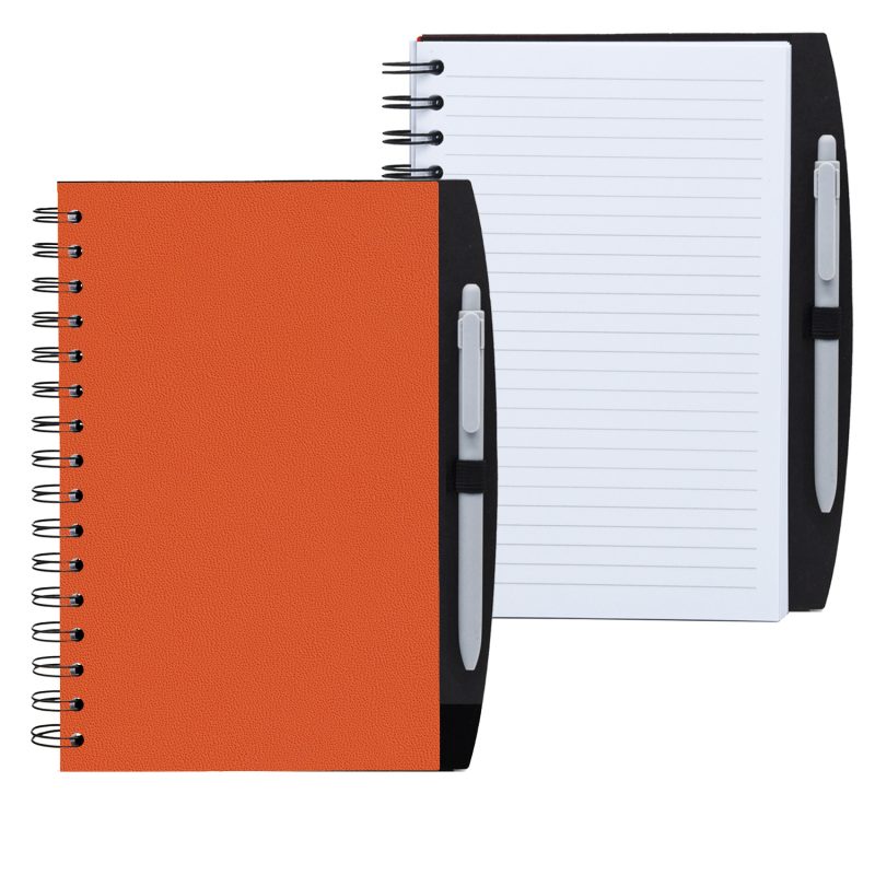 Custom 5.25" x 8.25" Spiral Journal with Pen - 2
