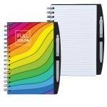 Custom 5.25" x 8.25" Spiral Journal with Pen - 4