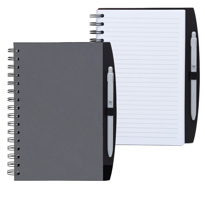Custom 5.25" x 8.25" Spiral Journal with Pen - 5