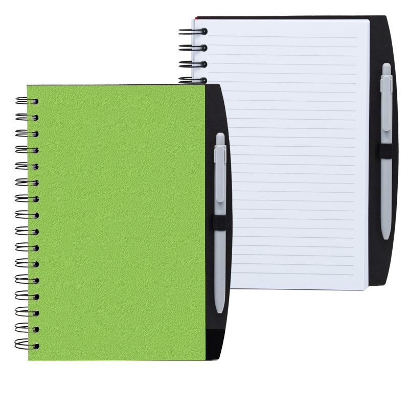 Custom 5.25" x 8.25" Spiral Journal with Pen - 7