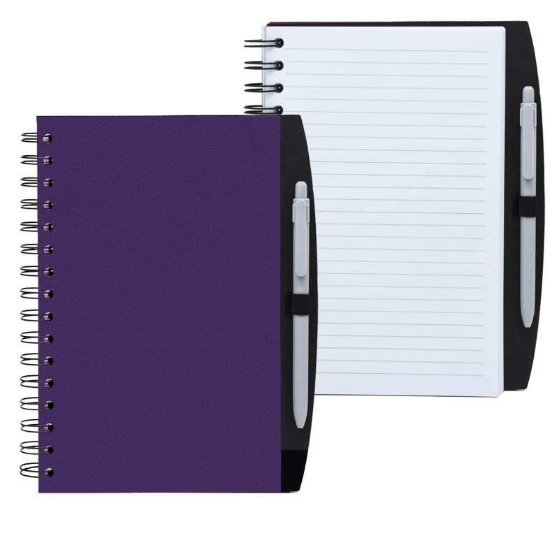Custom 5.25" x 8.25" Spiral Journal with Pen - 8