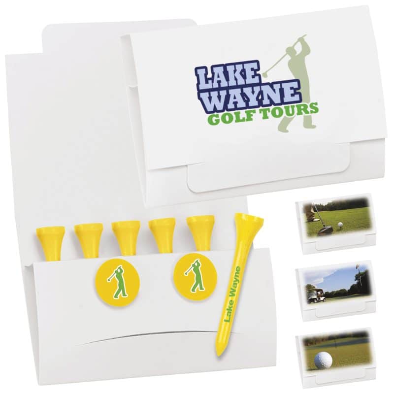 Custom 6-2 Golf Tee Packet - 3-1/4" Tee
