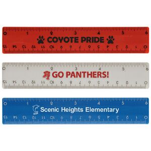 Custom 6" Plastic Ruler