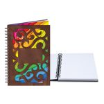 Custom 7" x 10" Venetian Curves Spiral Leather Journal - 8