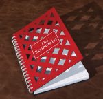 Custom 7" x 10" Venetian Diamond Leather Spiral Journal